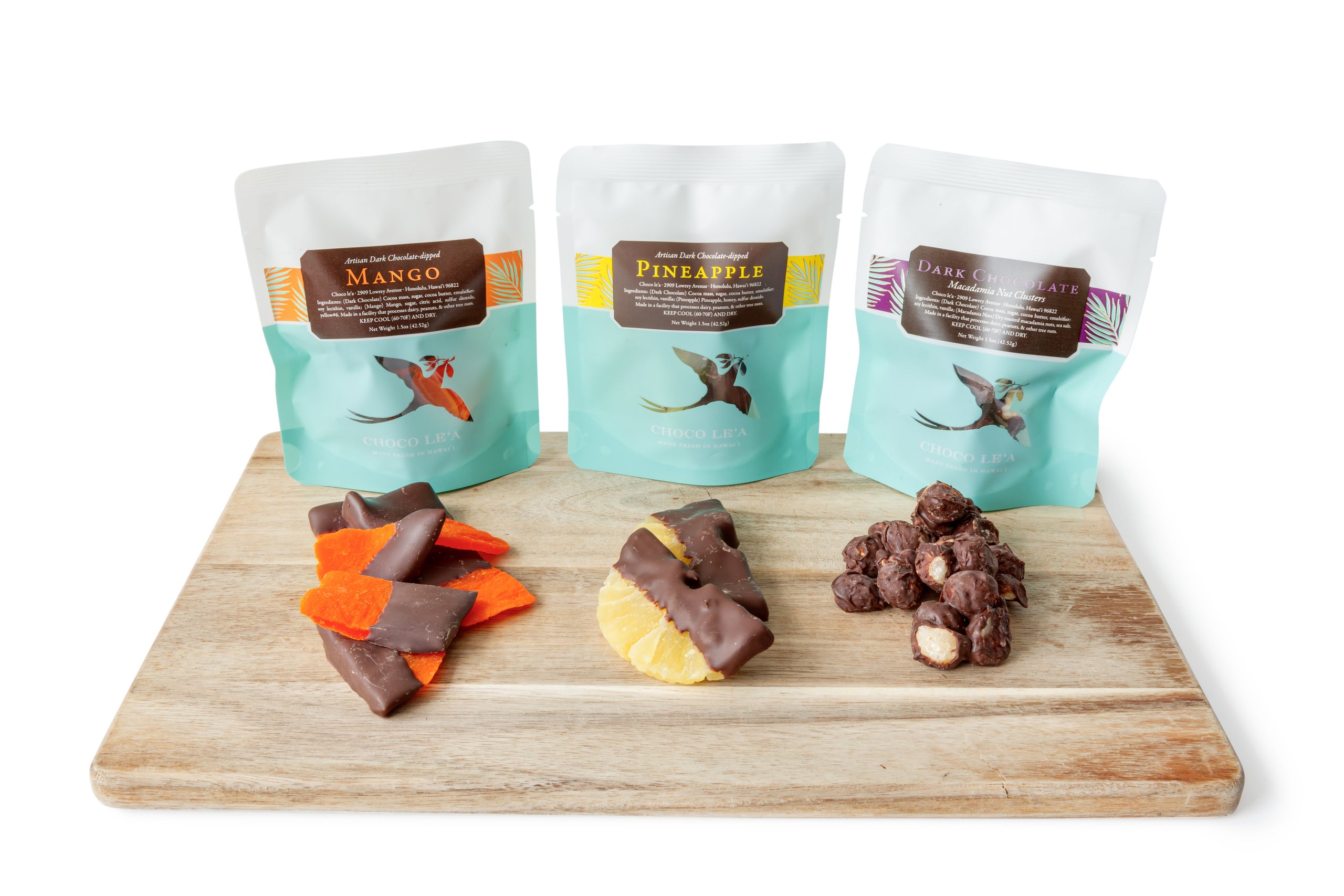 Dark Chocolate Dipped Mango Choco le`a